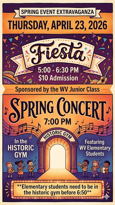 Fiesta and Spring Concert on April 23