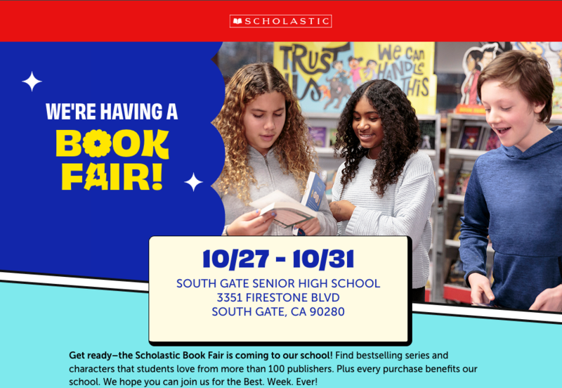Scholastic Book Fair Flyer
