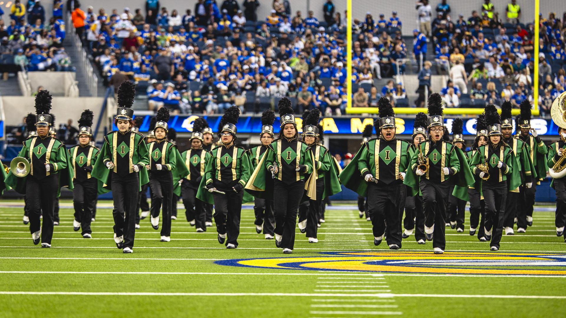 marching band on field