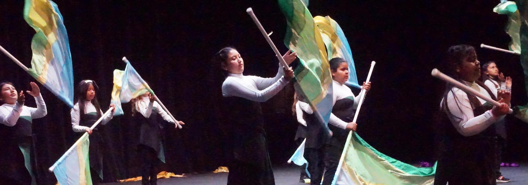 Flag demonstration at Western Stage in Salinas