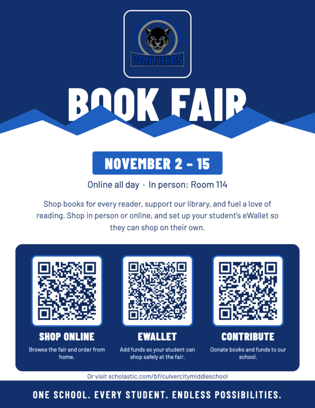 Book Fair 11/2 - 11/6 Thumbnail Image