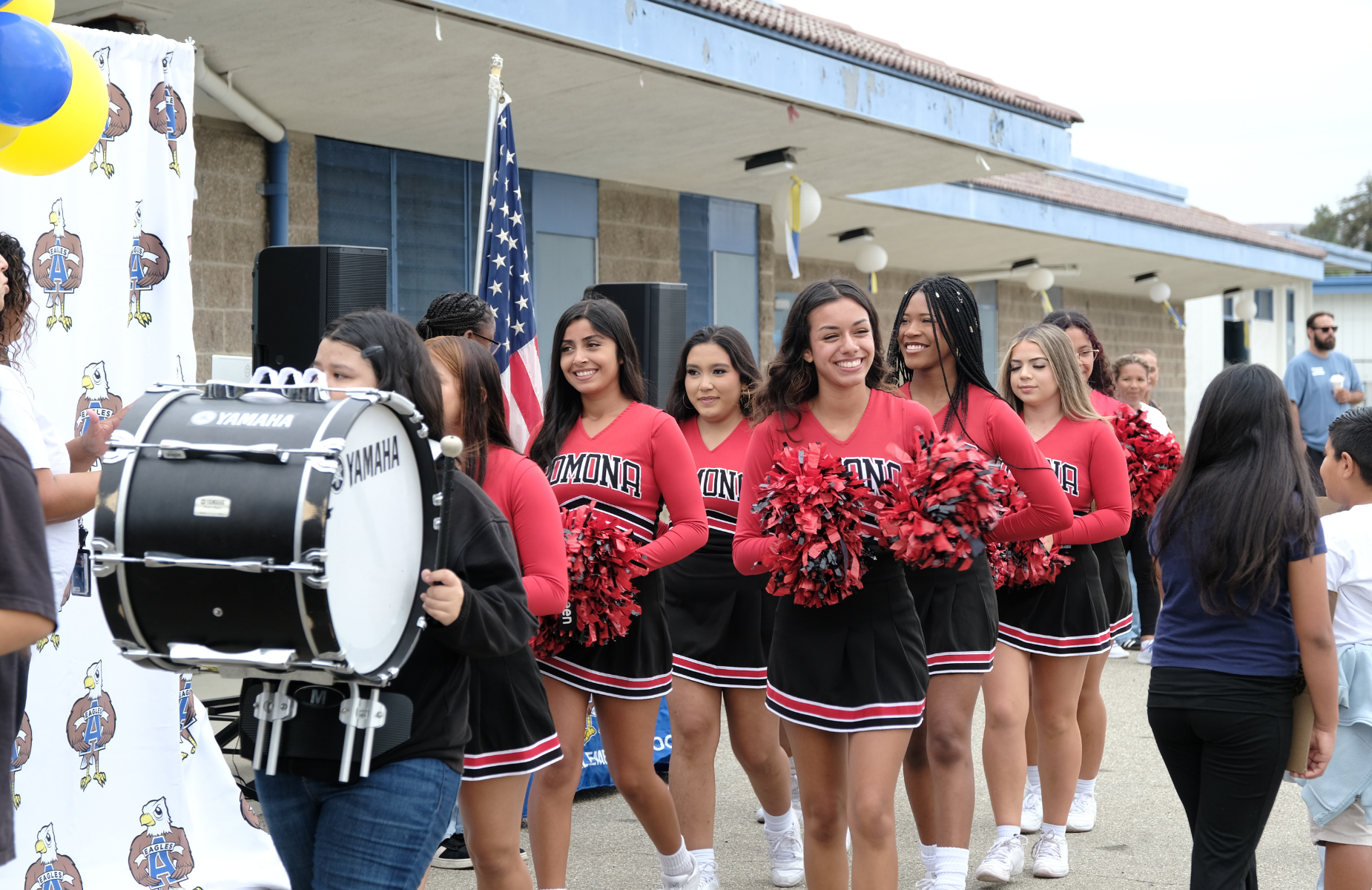 Pomona High School visits Armstrong PBIS Kick off