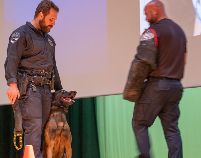 K-9 and Police Handler