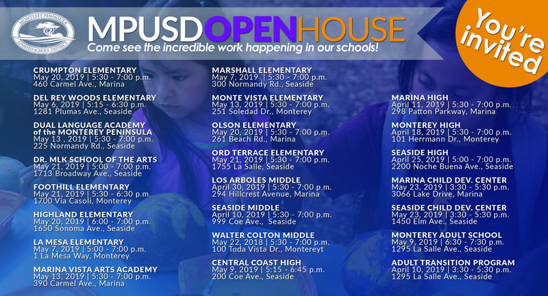 2019 MPUSD Open House Schedule Featured Photo