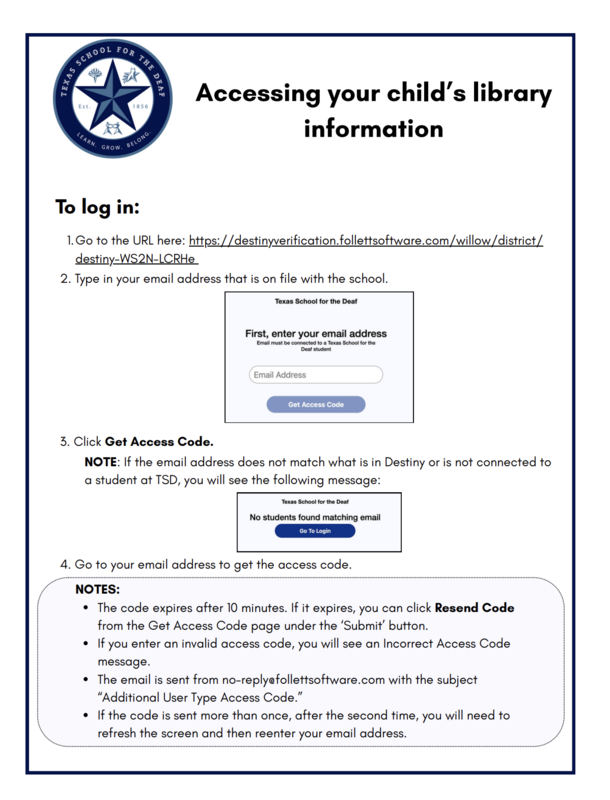 TSD Library Information