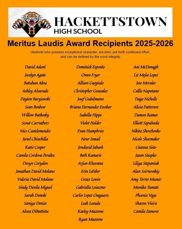 Meritus Laudis Awards 2025-2026 Featured Photo