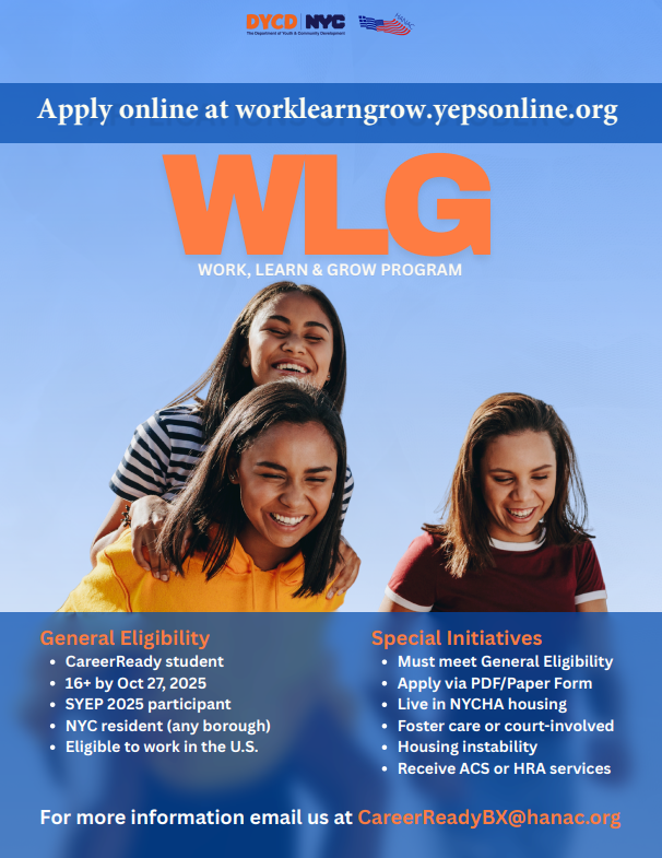 Work, Learn, Grow- HANAC