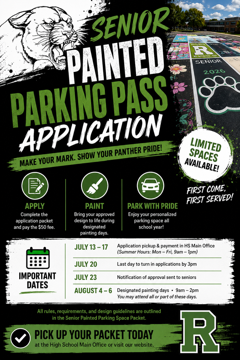 Senior PAINTED Parking Pass Applications - NEW Featured Photo