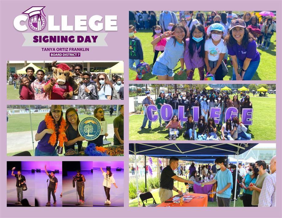 College Signing Day photo collage