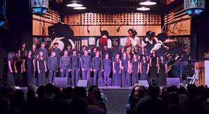 HS Choir performance picture at the Cathedral