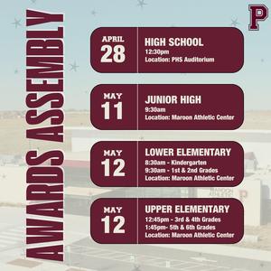 Perry Public Schools Awards Assemblies