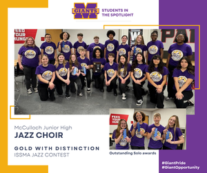 promo graphic - MJH jazz choir Gold w Distinction ISSMA Jazz 2026