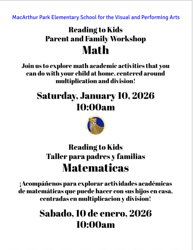 parent workshop flyer