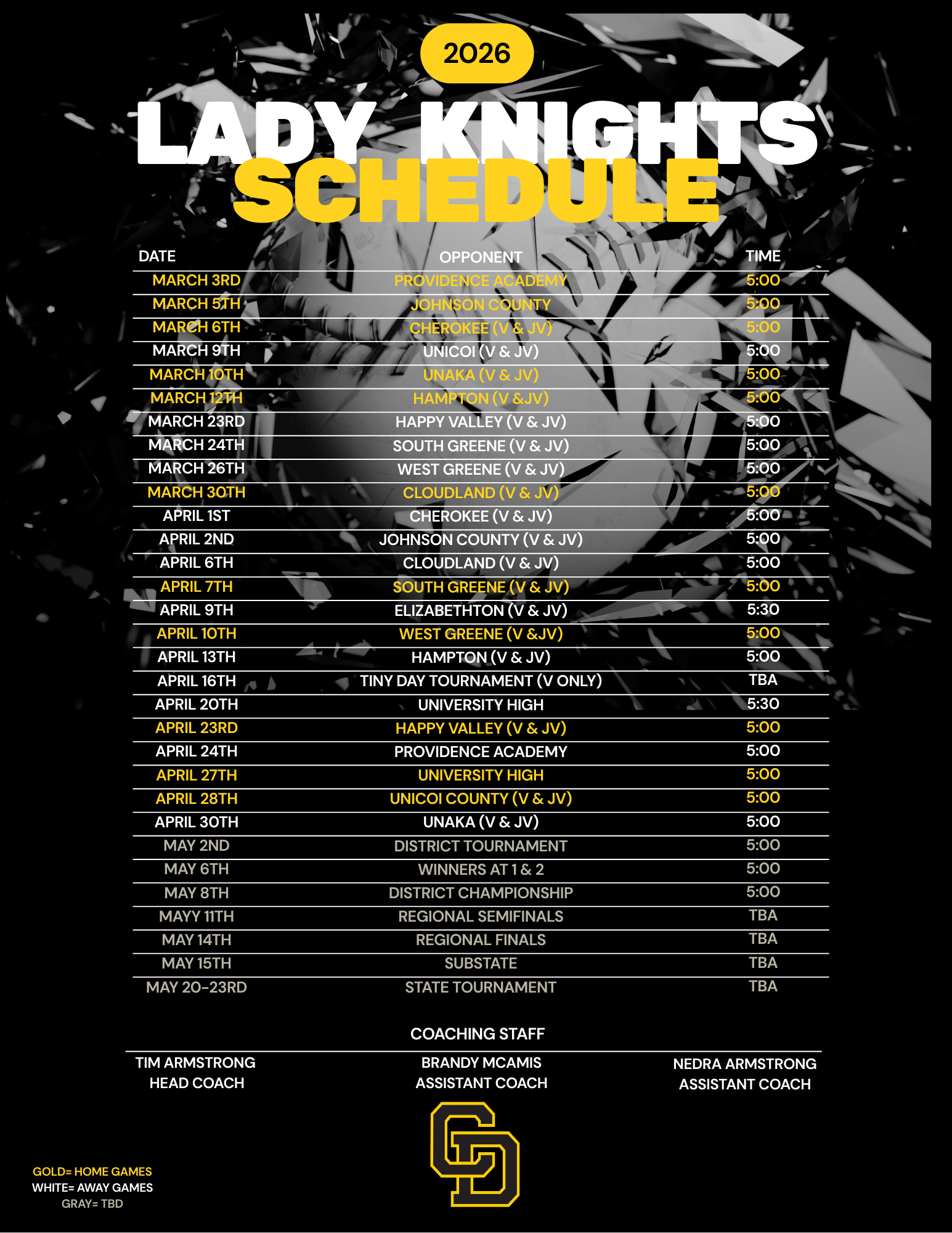 Schedule