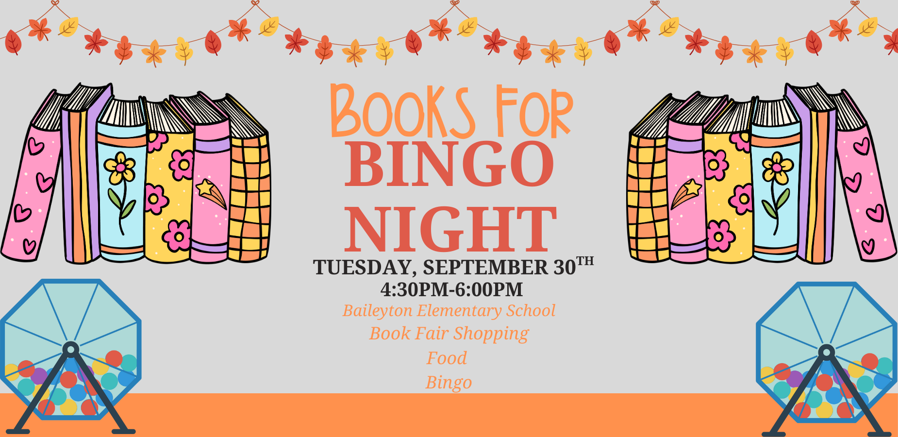 Books For Bingo Night
