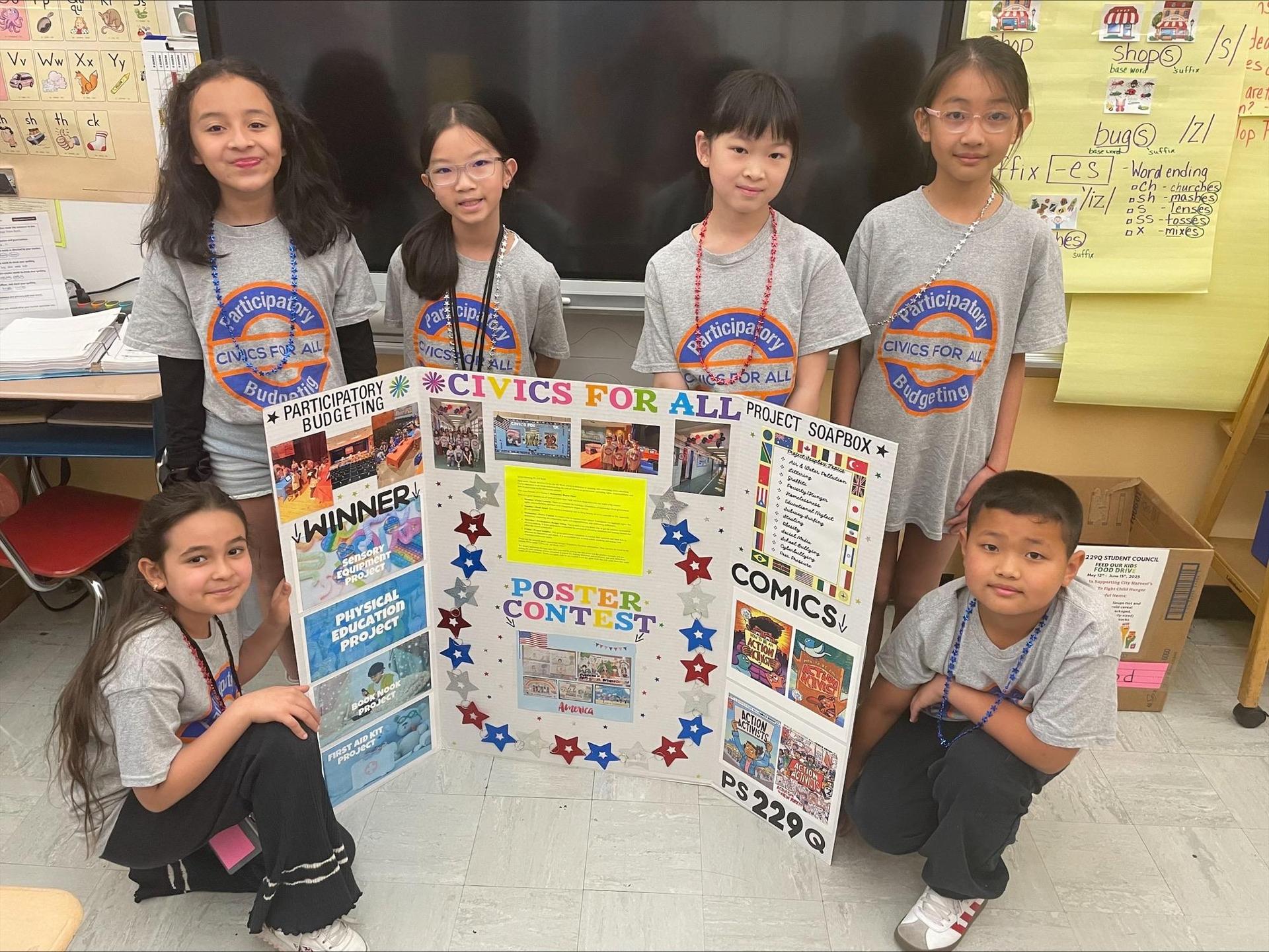 kids celebrating Civics for all