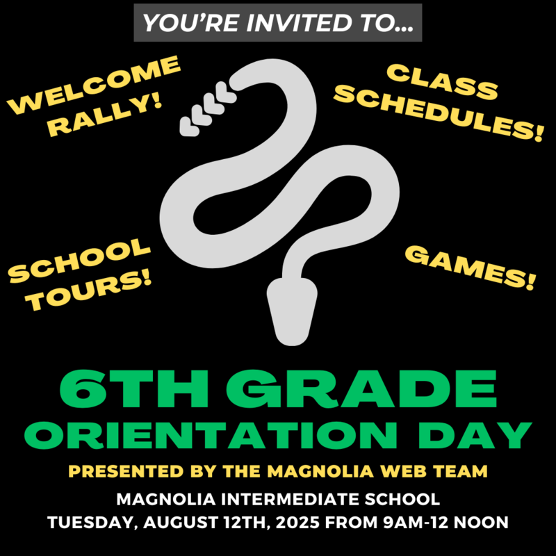 6th Grade orientation Info 2025