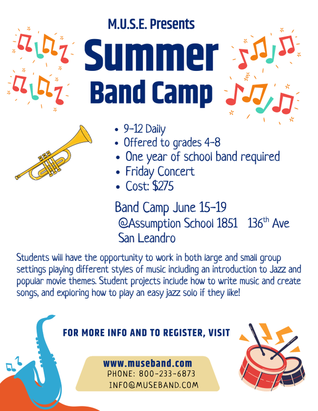 M.U.S.E. Summer Band Camp