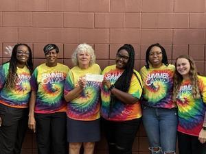 Our Gryphon Kids Club Summer Staff poses for a photo together.