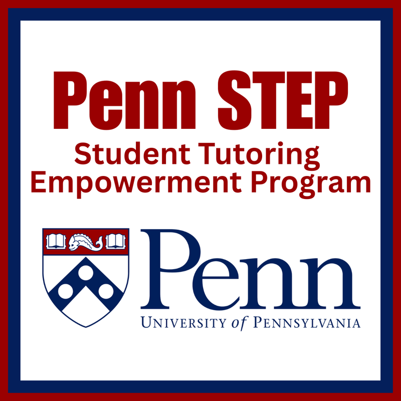 Penn tutoring Program with University of Pennsylvania logo