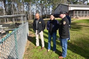 Sheriff Bryant “Wally” Jones and his Administrative Team recently toured PALS Animal Rescue