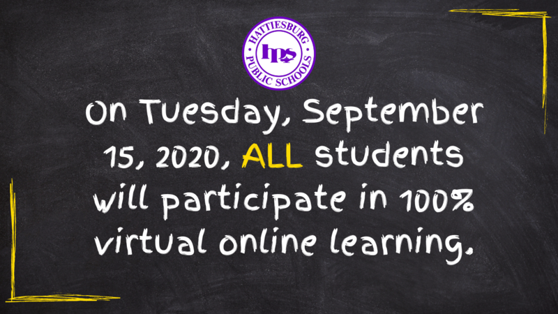 All students will participate in 100% Virtual online learning on September 15, 2020 Featured Photo