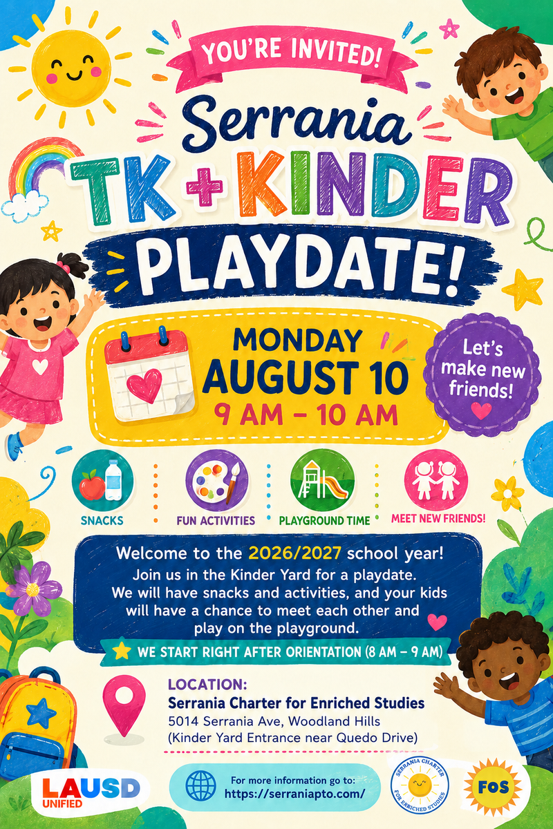 TK/Kindergarten Play Date!