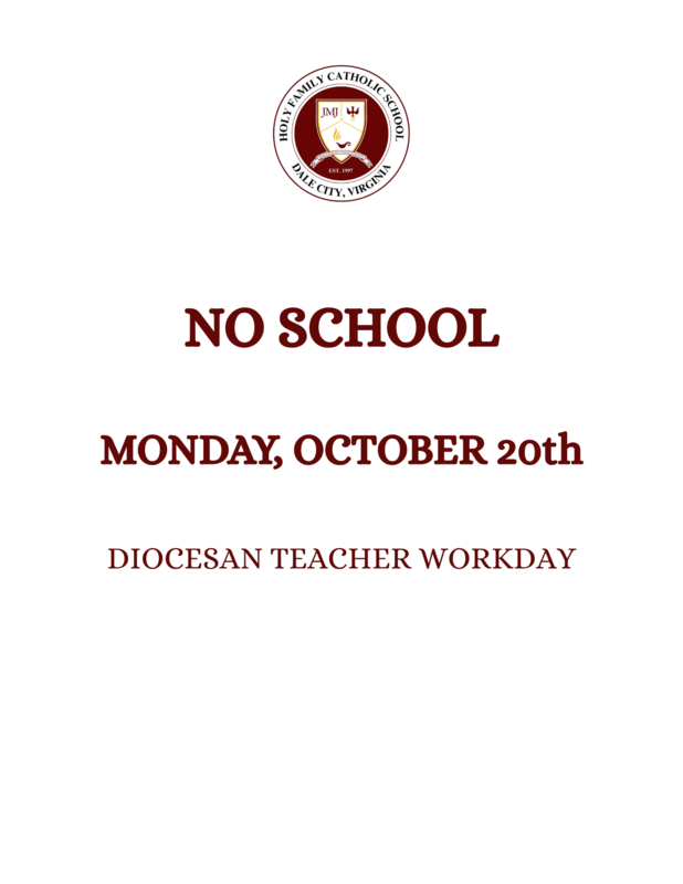 No School October 20th Featured Photo
