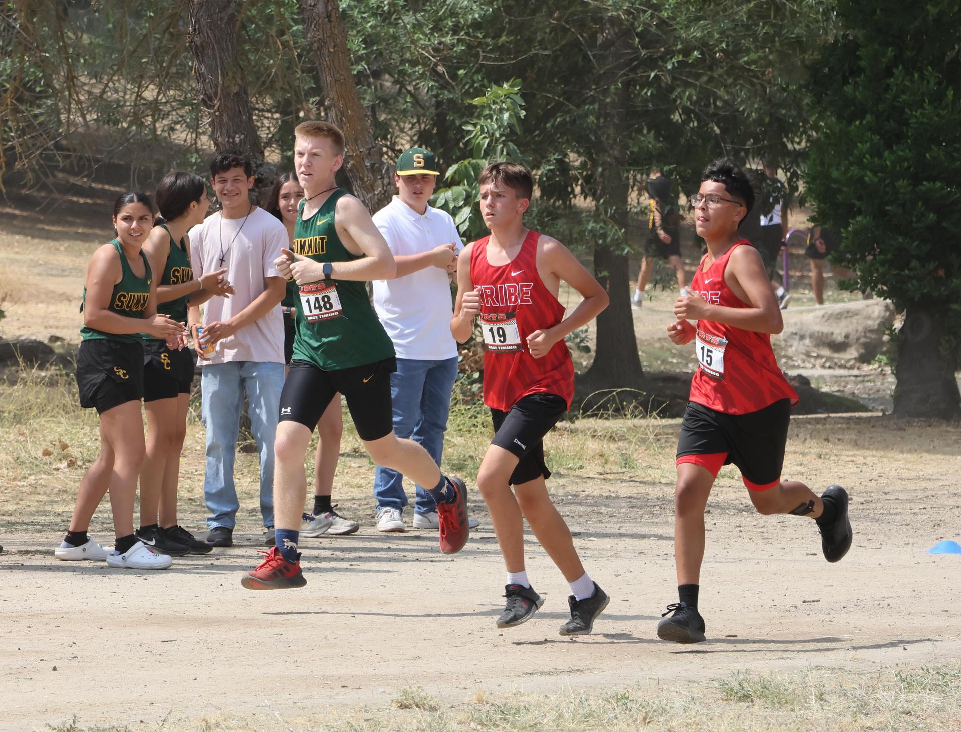 cross country runners in action at woodward park