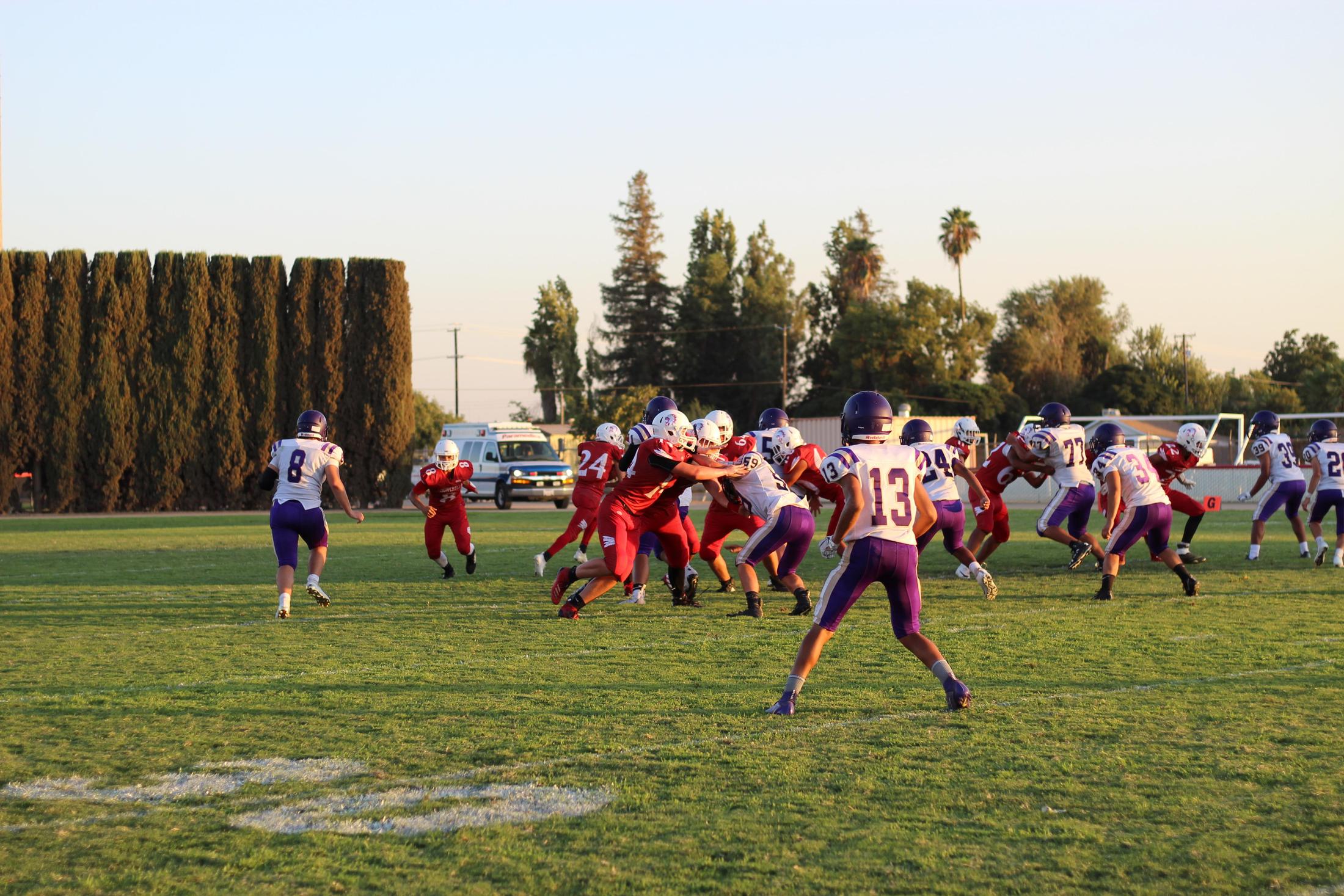 JV Football Chowchilla 28 Lemoore 20, August 30 CUHS Videos & Photos