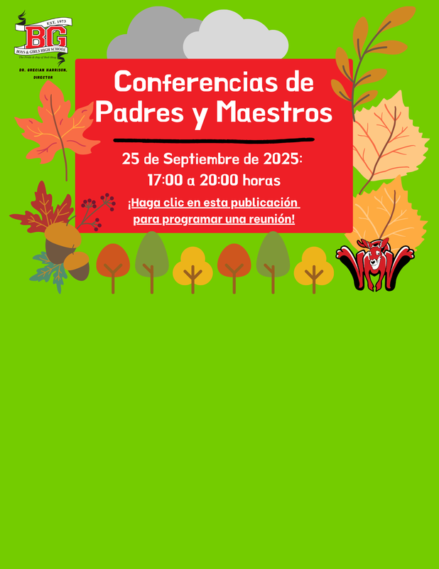 Parent Teacher Open School Conferences - September 25, 2025