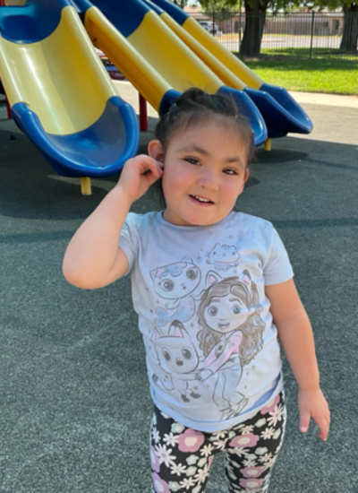 Student smiling for picture