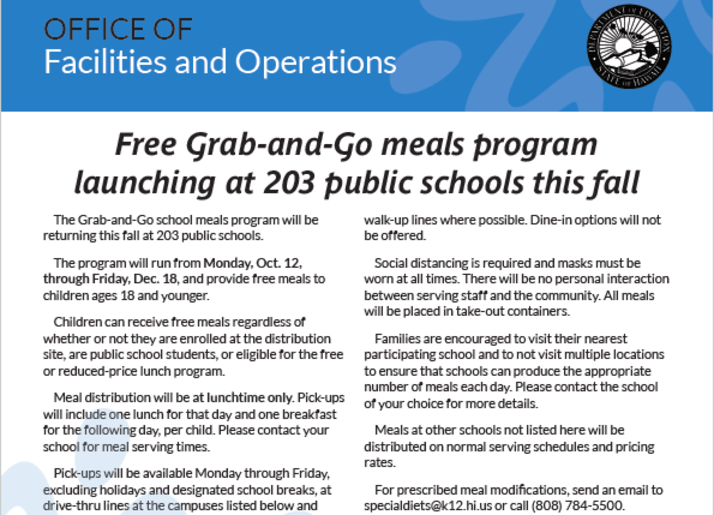 Grab-andGo Meals Program