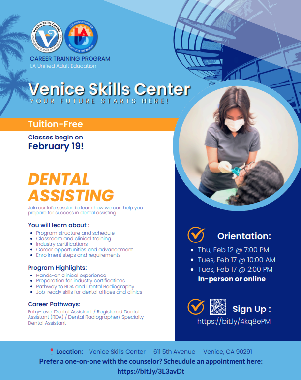 VSC Dental Assisting Flyer