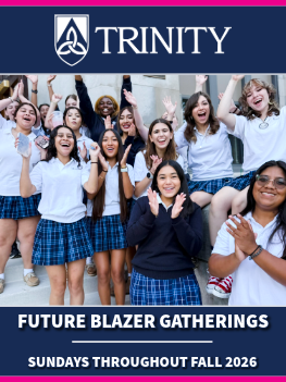 Students cheering outside school