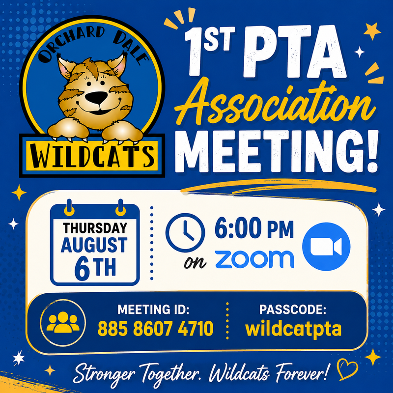 PTA Meeting 8/6