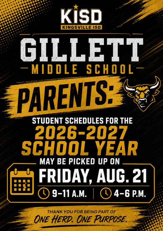 Flyer for Schedule Pick up on Aug. 21