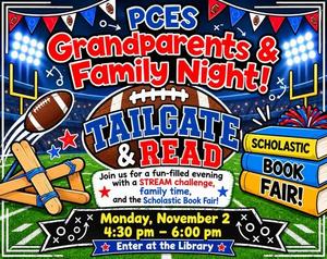 Join us for our Grandparent Book Fair & Stream Night!