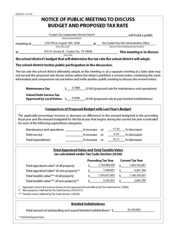 Notice of Public Meeting Featured Photo