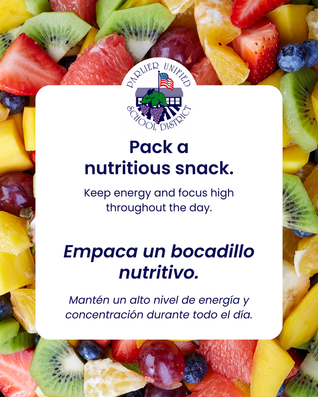 Pack a nutritious snack