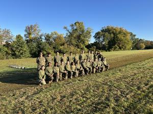 Image of Bensalem HS Marine Corps JROTC cadets