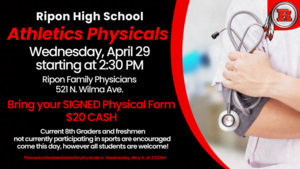 RHS Athletic Physicals Flyer