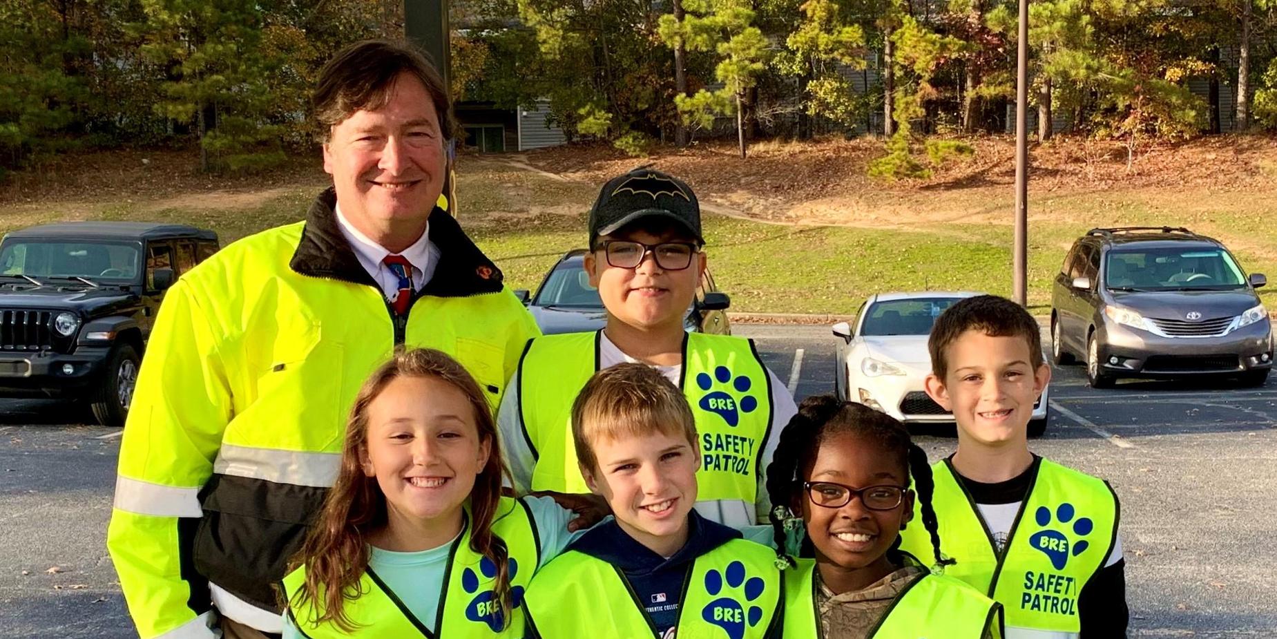 Our 2nd Nine Weeks Safety Patrol with Mr. Bowles!