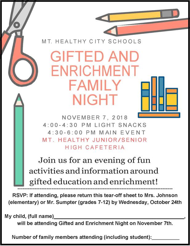 Mt. Healthy Gifted and Enrichment Night Featured Photo