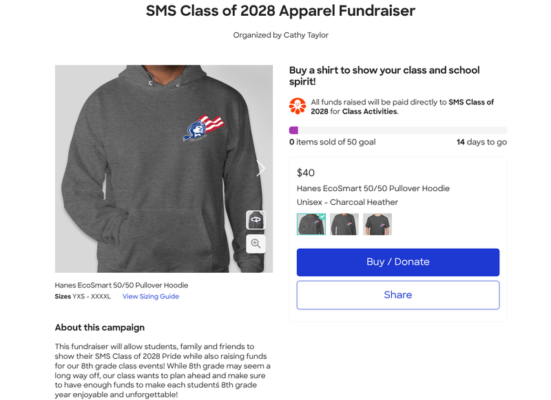 SMS Class of 2027 Fundraiser