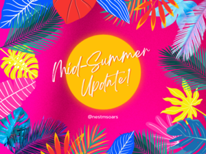 Graphic of stylized summer foliage.