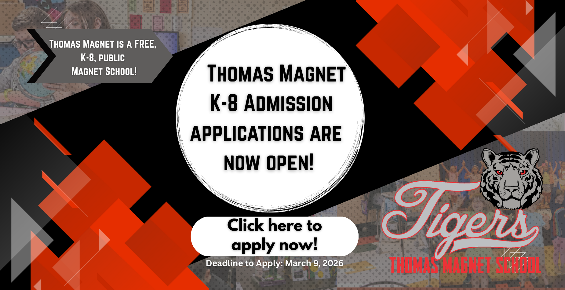 Thomas Magnet School Admission Applications are Now Open for the 2026-2027 School Year