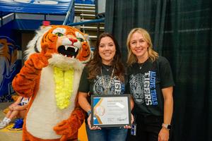 Sarah Denning with Rebecca Whipkey Region 17 Award