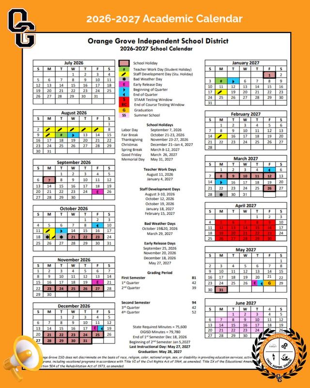 2026-2027 Academic Calendar Featured Photo