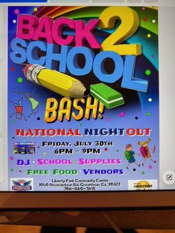 Back to School Bash July 30 Featured Photo